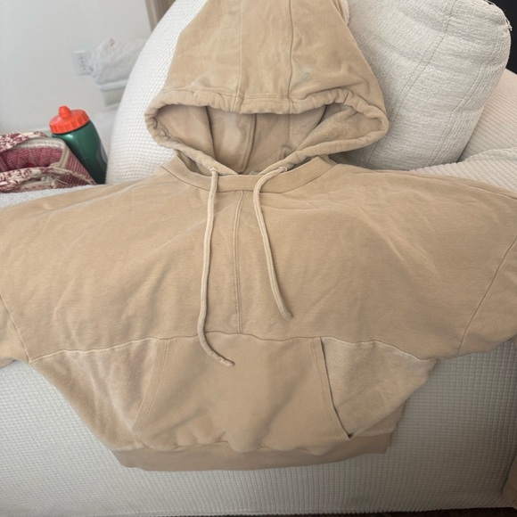 ALO Yoga Tops - ALO Yoga Brown Cropped Sweatshirt